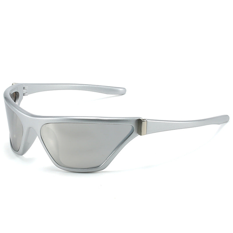 Women's Modern Y2K Sunglasses Wrap Around Futuristic Sun Glasses
