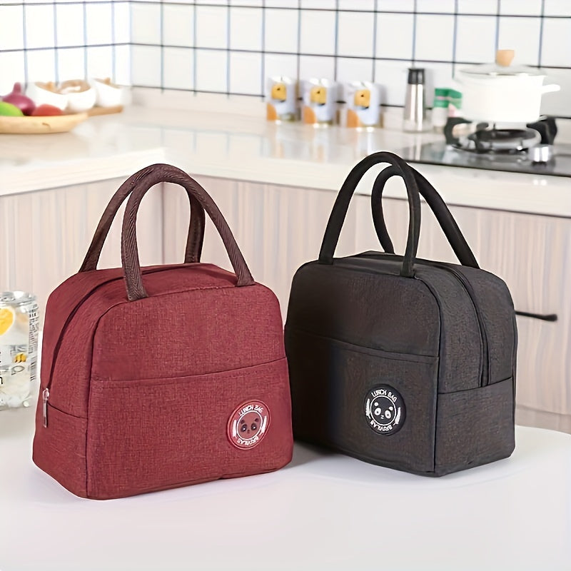Insulated Lunch Box Bag Aluminum Foil Bento Cooler Handbag for Work & Out