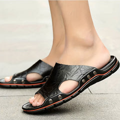 Men's Non Slip Slides Lightweight Open Toe Quick Dry Slippers