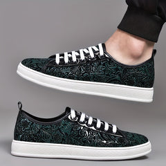 Men's Graffiti Lace Up Skate Shoes Lightweight