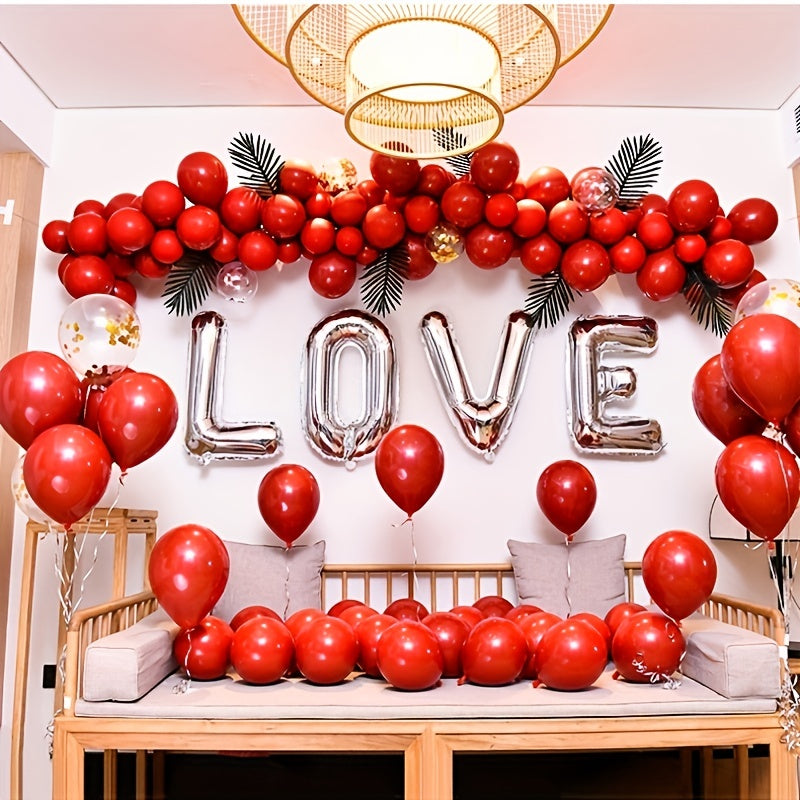 Love Shaped Balloon Champagne Wedding Decor