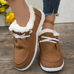 Women's Non slip Thickened Snow Shoes Winter Plus Velvet Outdoor Shoes