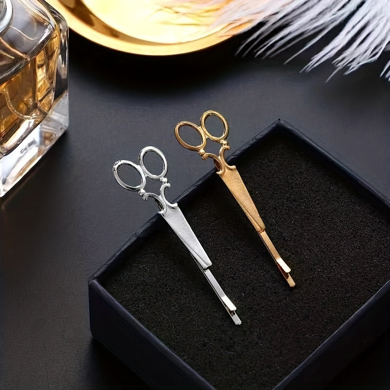 Scissors Shape Hair Clip Barrettes Hairpins Hair Styling For Women