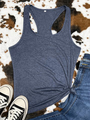 Women's Basic Solid Tank Top Sleeveless Crew Neck Casual Top