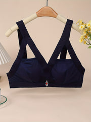 Plus Size Rhinestone Harness Bralette Cut Out Sexy Bra