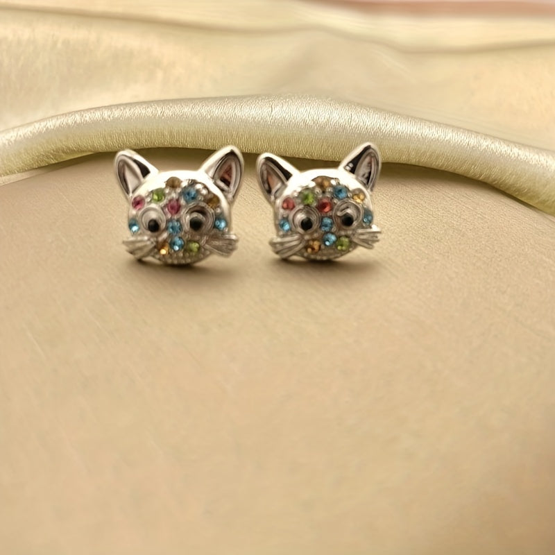 Cat Stud Earrings, Decorative Accessories, Gift For Girls