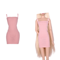 Doll Clothes Tight Fitting Dress Elastic Party Wear for 1 6 Doll