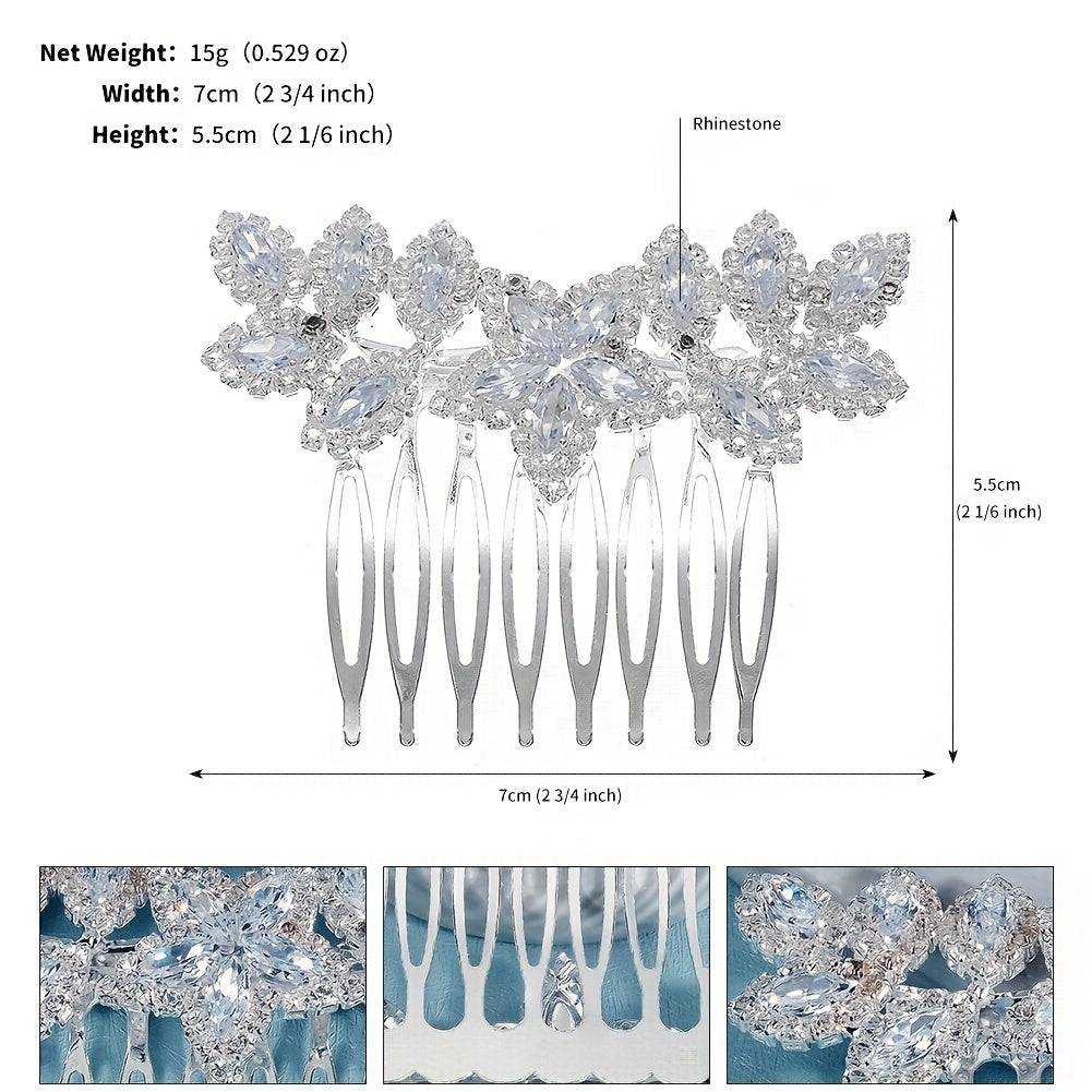 Alloy Hair Comb Head Jewelry Prom Party Hair Accessories