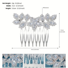 Alloy Hair Comb Head Jewelry Prom Party Hair Accessories