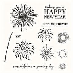 Christmas Fireworks Metal Cutting Dies And Stamps