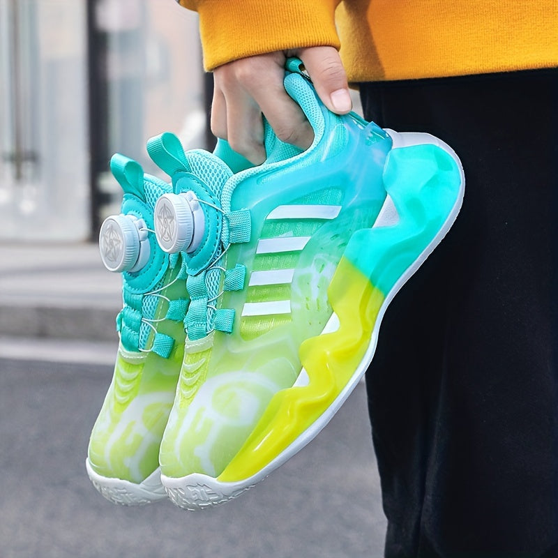 Kid's Rotating Buckle Basketball Shoes