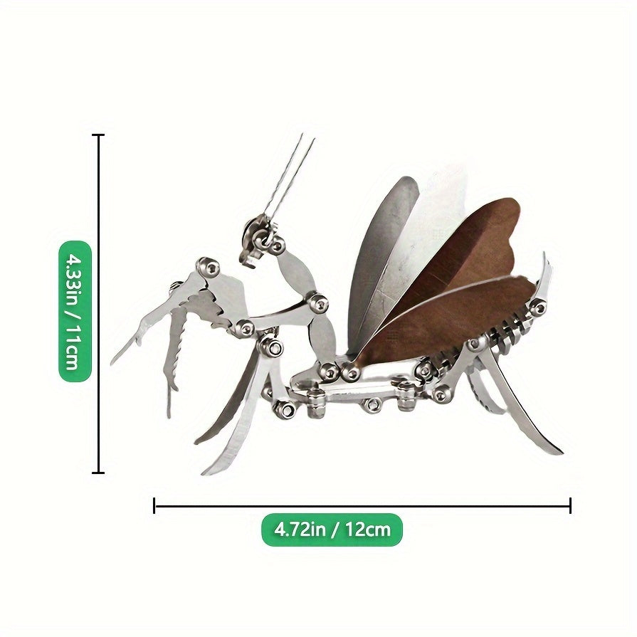 Stainless Steel Mechanical Mantis Ornament