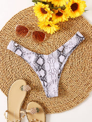 Sexy Cheeky Swimming Briefs V Shape Bikini Bottoms Women's Swimwear