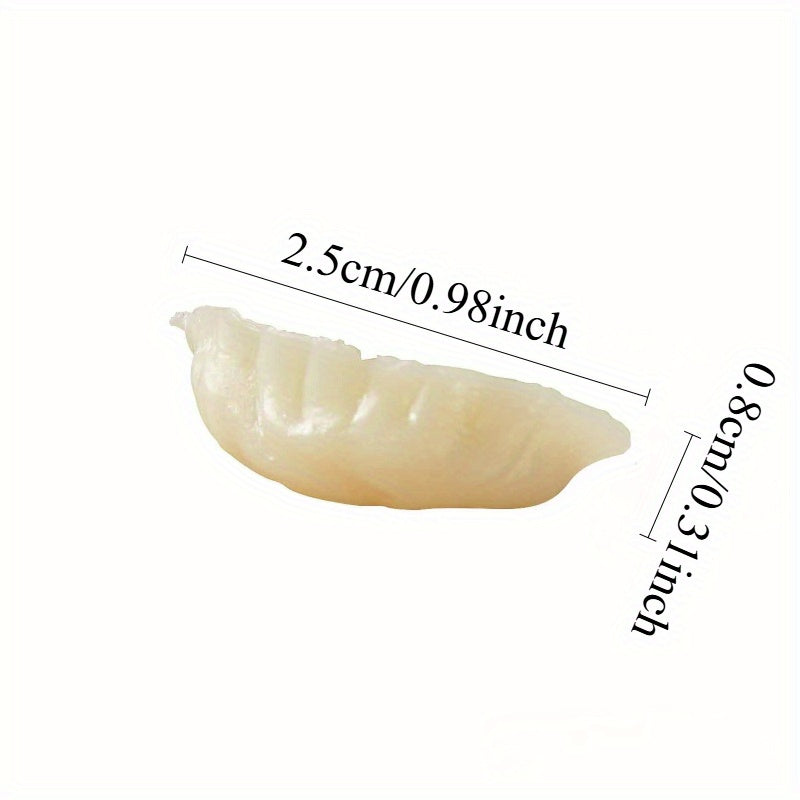 2pcs Simulation Dumpling Food Play Model DIY Hand Simulation Food Clay Toy