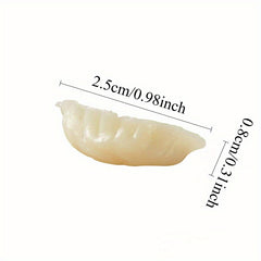 2pcs Simulation Dumpling Food Play Model DIY Hand Simulation Food Clay Toy