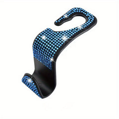 Multifunction Portable Rhinestone Car Seat Back Hook Headrest Storage Holder