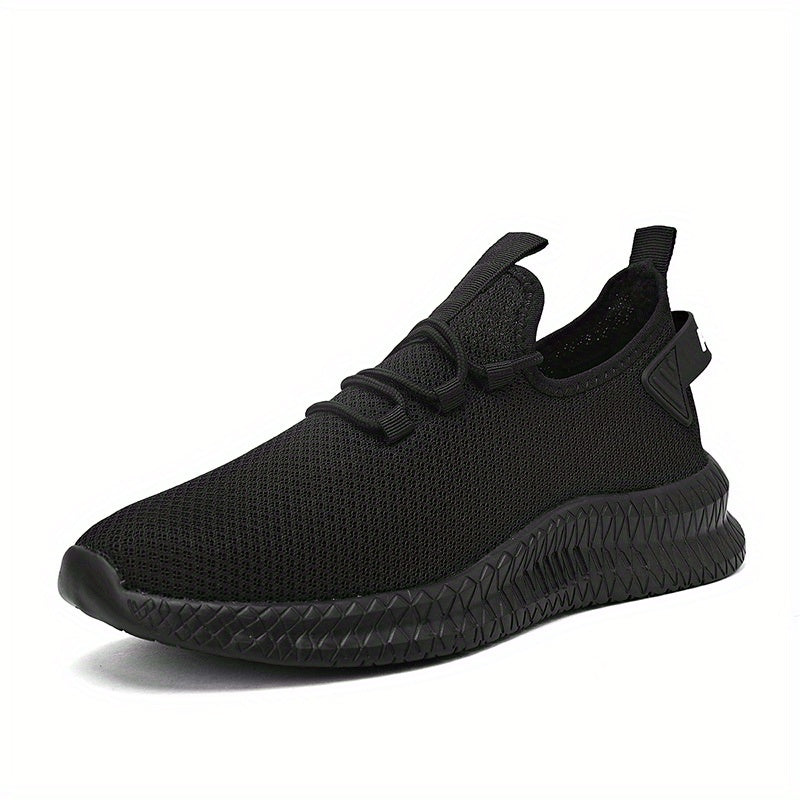Men's Knit Lace Up Casual Shoes Lightweight Comfy Sneaker