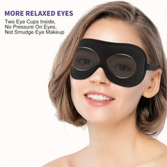 Boniesun Blackout Sleep Mask for Women Men with Carry Bag Mini Size