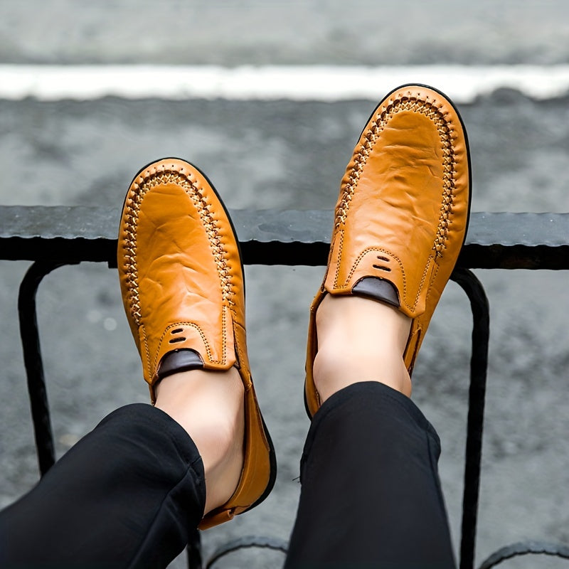 Men's Casual Slip On Loafers Outdoor Walking Shoes