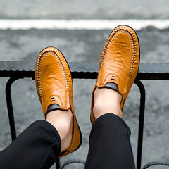 Men's Casual Slip On Loafers Outdoor Walking Shoes