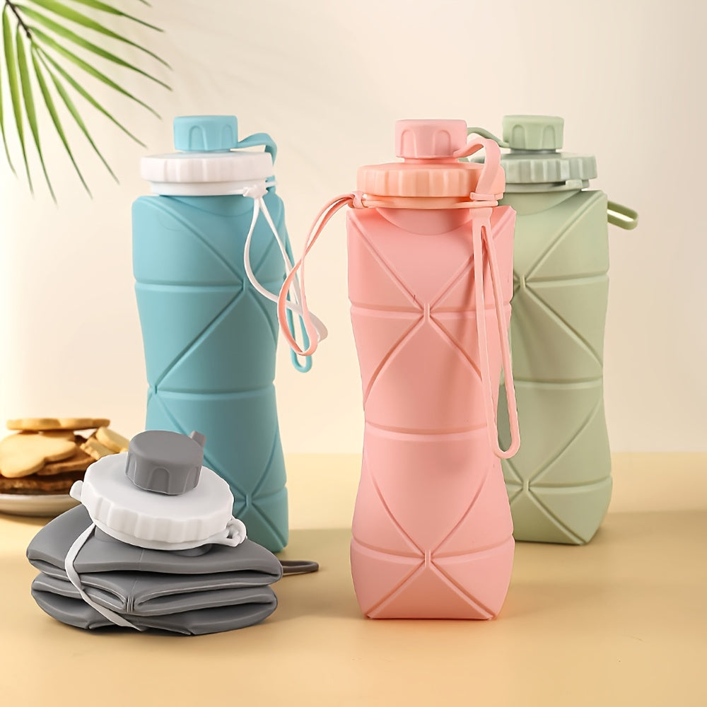 Collapsible Silicone Water Bottle Leakproof Reusable Water Cup