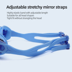 Adjustable Waterproof Swim Goggles + Storage Box + 3 Nose Bridge Replacement