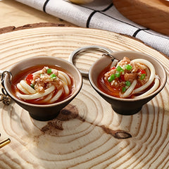 Bowl & Noodle Keychain Set for Couples
