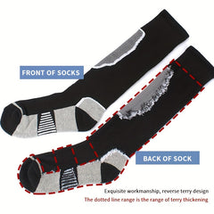 Winter Ski Socks Knee High Warm Socks For Men Women