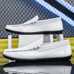 Men's Moc Toe Loafer Shoes Non-slip Slip-On Driving Shoes
