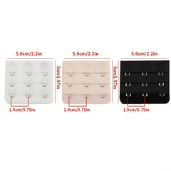 4pcs 3 Hooks Bra Strap Extenders Adjustable Comfort Band