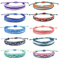 Bohemian Braided Hand Rope for Women Waterproof Bracelet