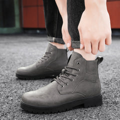 Men's Comfy Riding Boots Non Slip Vintage Shoes for Outdoor Activities
