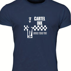 Men's Checker Graphic T-Shirt for Summer Outdoor