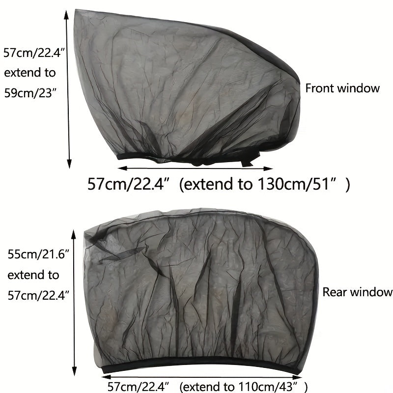 4pcs Car Window Sun Shade Protect Your Baby & Kids from UV Rays & Bugs