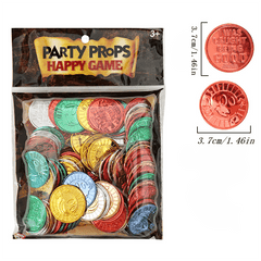 Pirate Smiley Face Game Coin Lucky Coin Props Electroplated