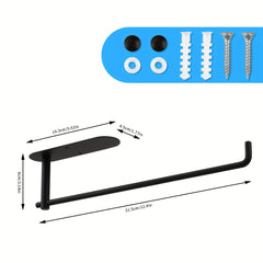 Adhesive Under Cabinet Paper Towel Holder - Stainless Steel