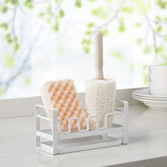 Sink Storage Rack for Sponge and Rag in Kitchen