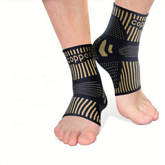 Copper Ankle Brace Support, 1 Pair Compression Sleeve Socks