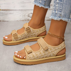 Double Strap Flat Non Slip Sports Sandals