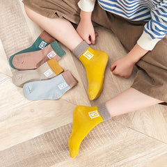 10 Pairs Girls Kids Numbers Print Sports Socks