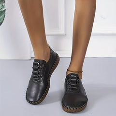 Soft Sole Lace Up Loafers Women's Casual Walking Shoes