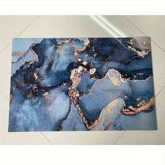 Marble Pattern Bath Rug Non Slip Quick Dry Bath Mat