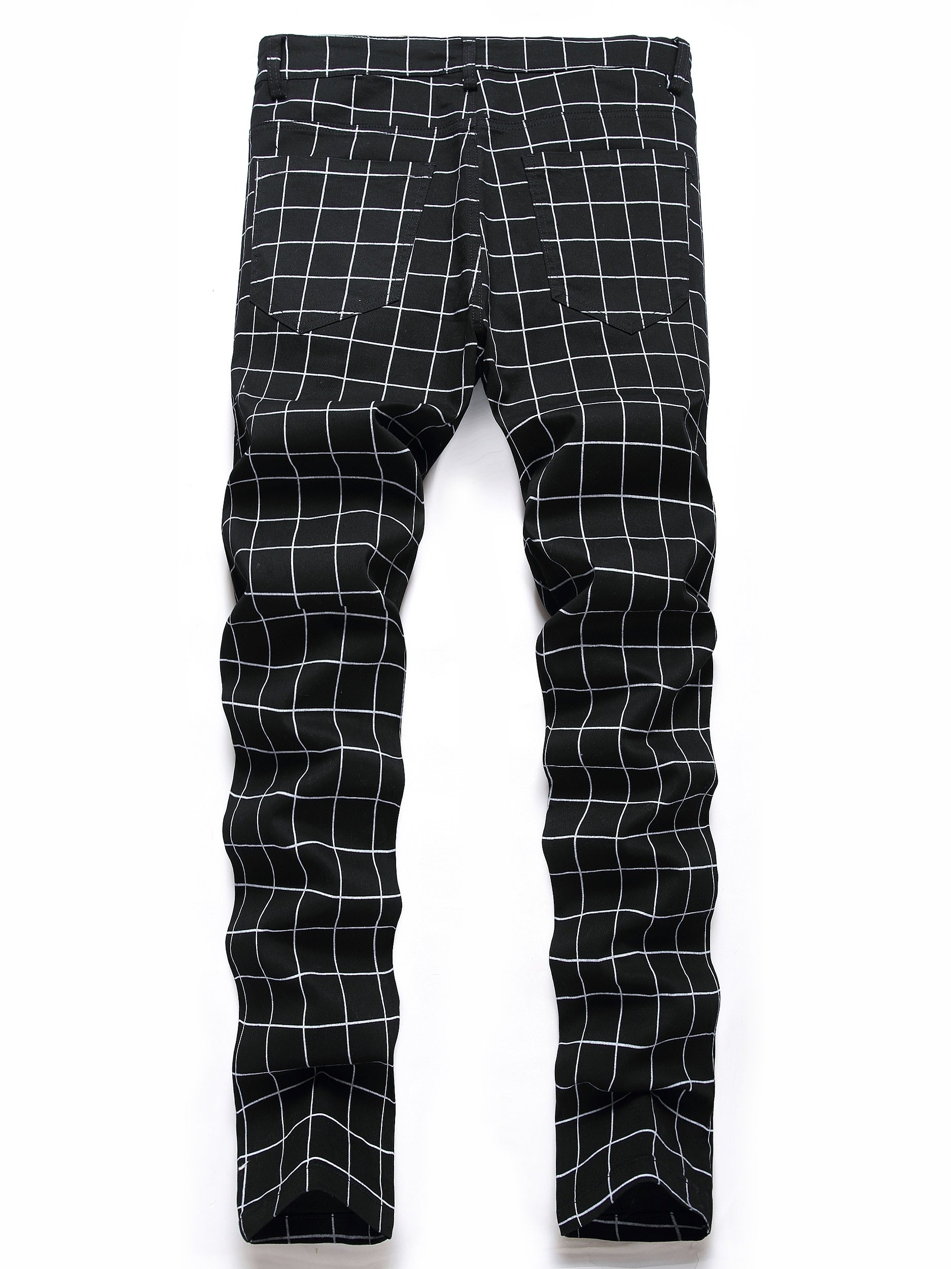 Men's Retro Plaid Stretch Casual Pants