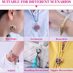 60Pcs Open Bezels Resin Craft Jewelry Molds For Necklaces Earrings