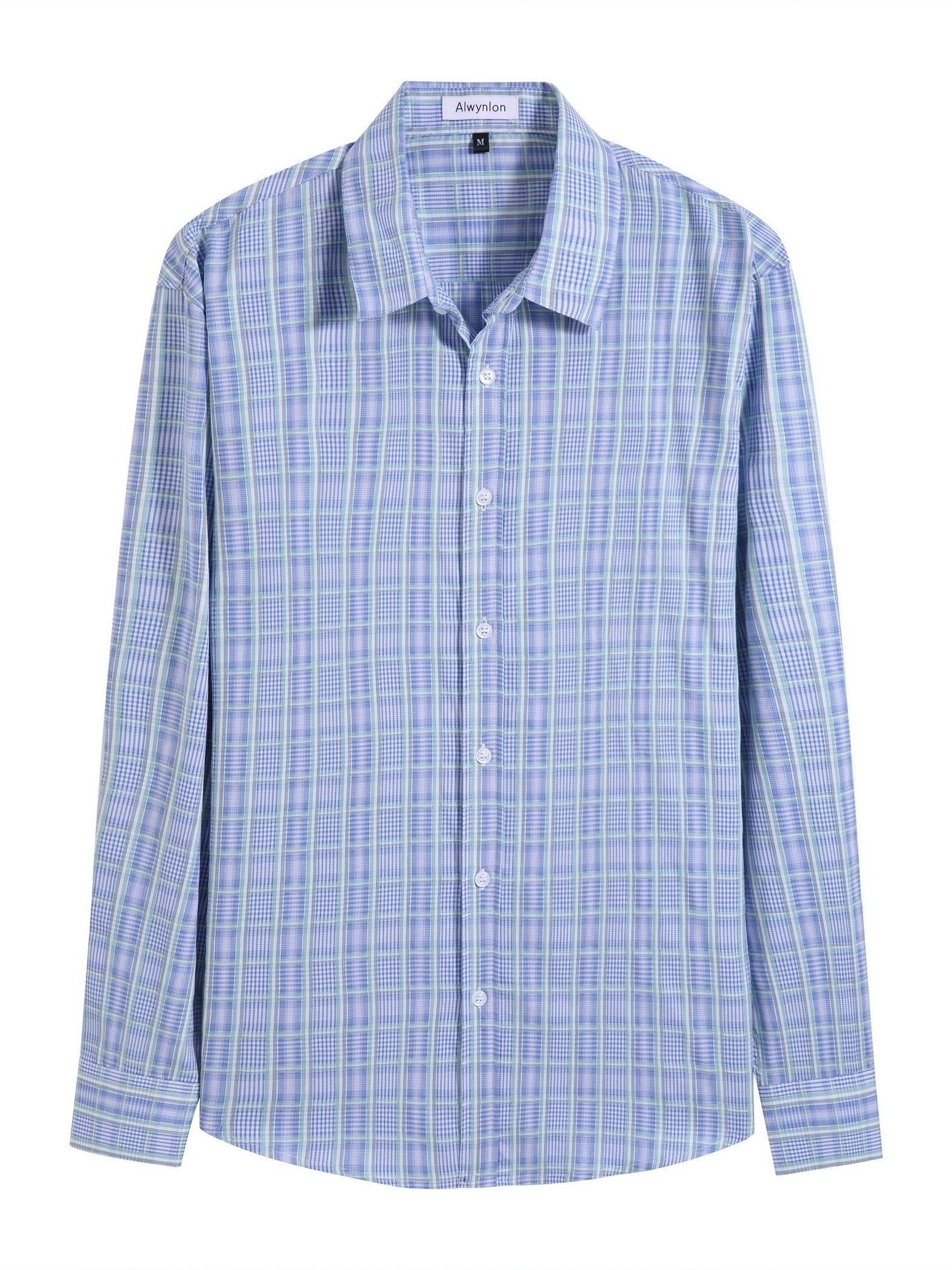 Plaid Print Men's Casual Button Up Long Sleeve Shirt