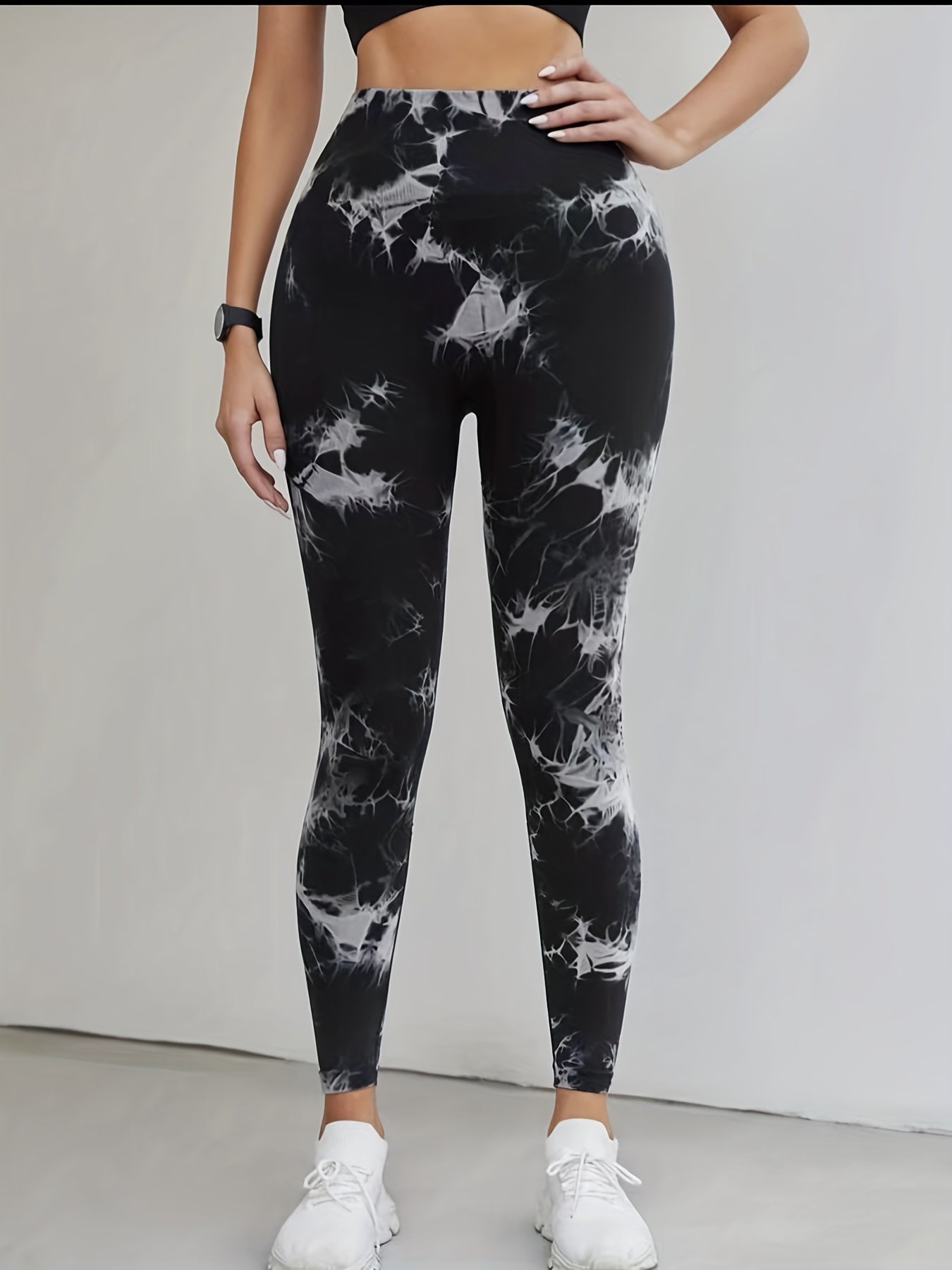 Tie Dye Sports Leggings Hip Lifting Yoga Fitness Tights Women's Activewear