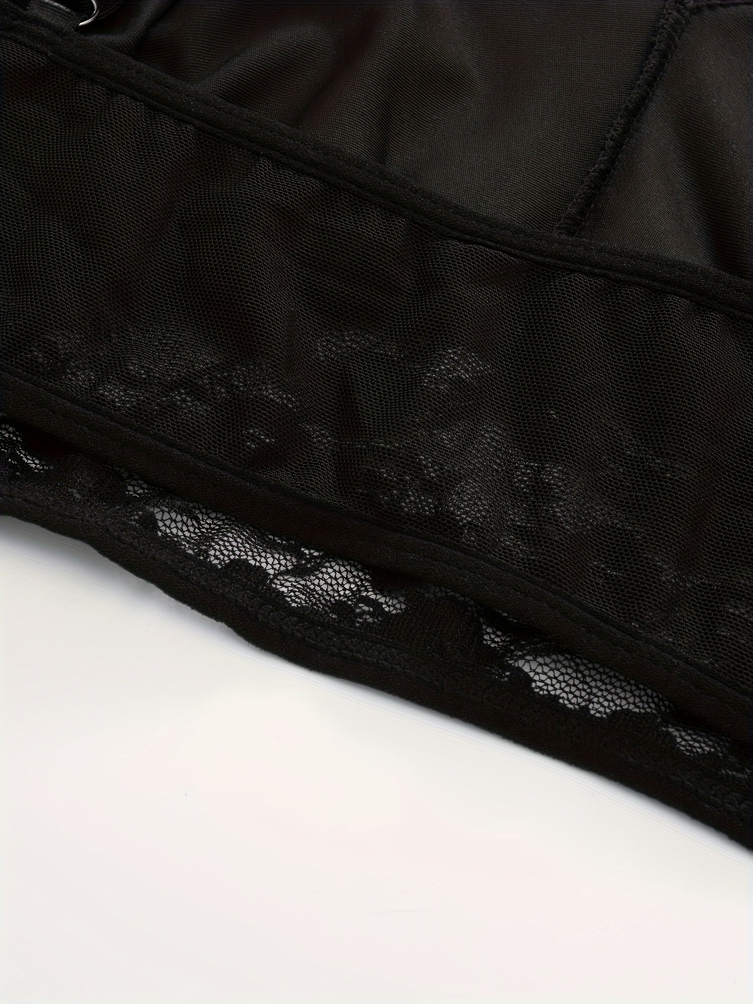 Sexy Lace V Neck Solid Seamless Bralette