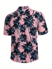 Men's Hawaiian Graphic Print Short Sleeve Shirts