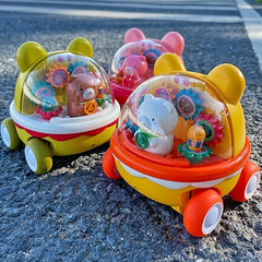 Colorful Animal Puzzle Sliding Car for Kids