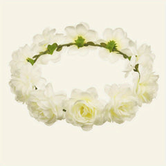 Bohemian Beach Style Flower Hair Hoop Bridal Hairband